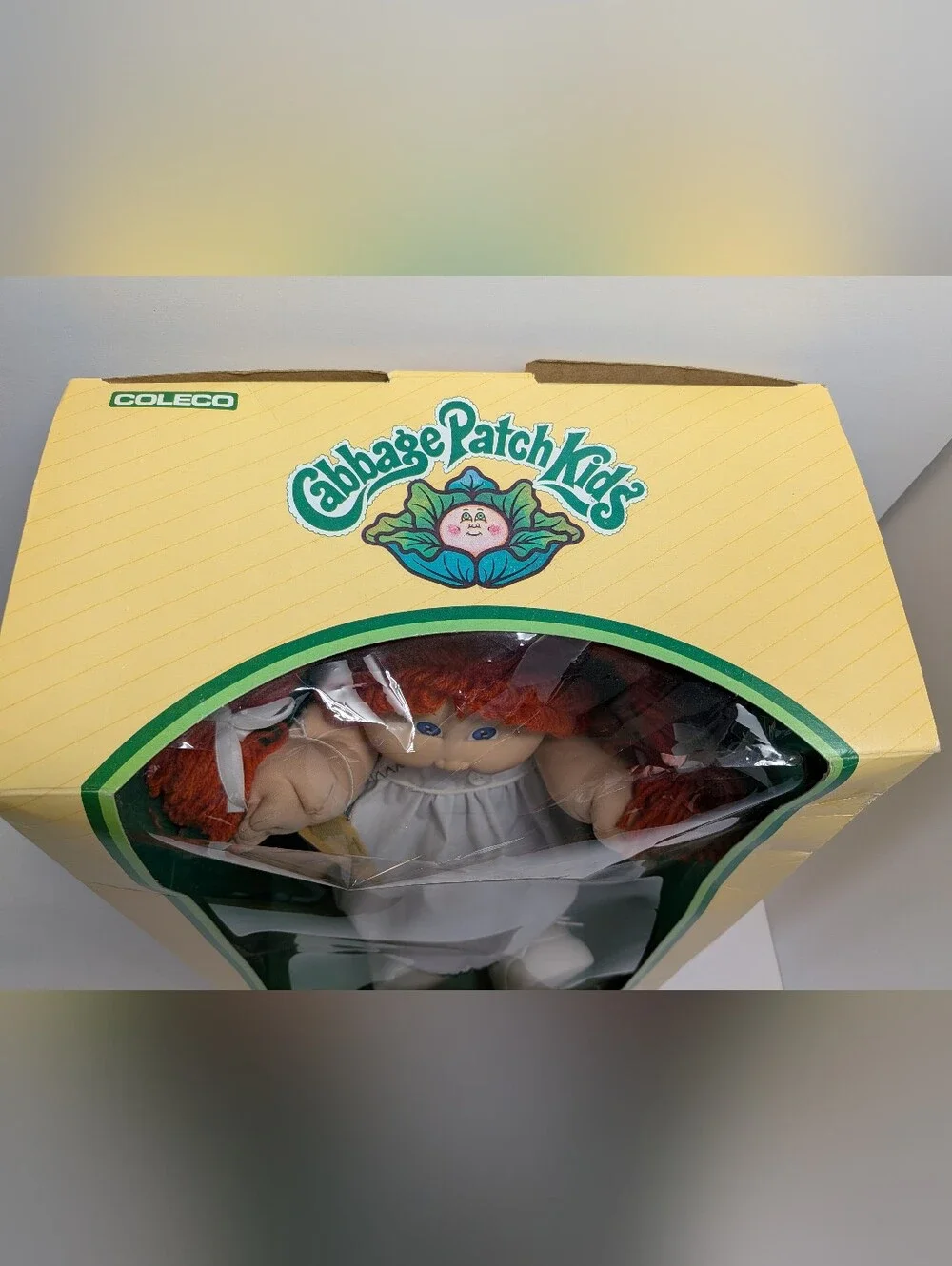 Vtg Cabbage Patch Kids Doll 1985 Red Pigtails Beatrice Emmye MIB CPK